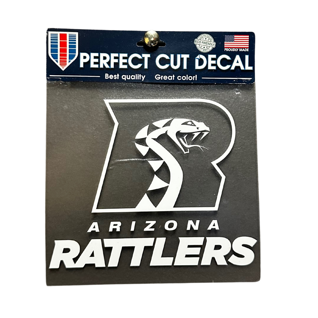 Calcomanía para ventana de Arizona Rattlers de 8