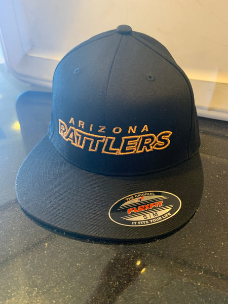 Black Cap with Arizona Rattlers Gold Logo
