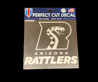 Arizona Rattlers 8" x 8" Window Decal